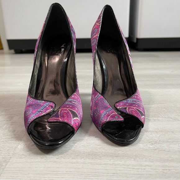 Carlos Santana peep toe sexy HEELS~sz 7.5~super cute!! - Picture 7 of 10